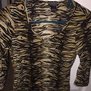 A GUESS leopard print top
